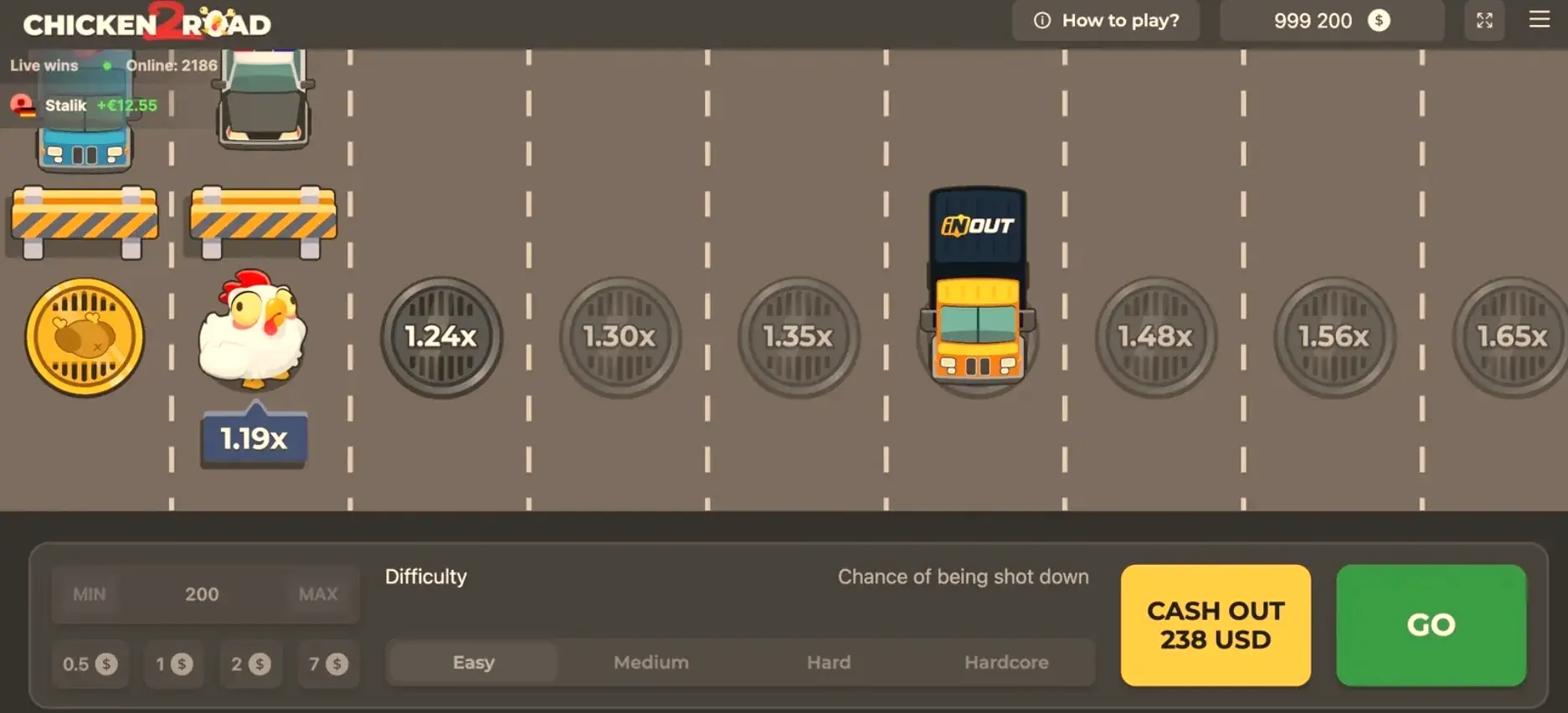 Bonificación de giros en Chicken Road